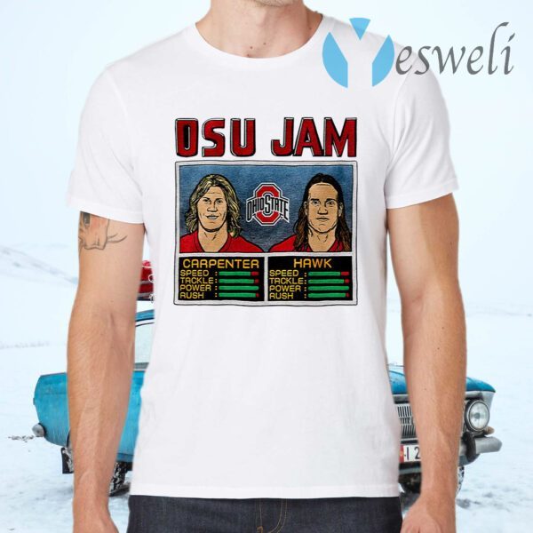 Osu Jam Ohio State Carpenter Hawk T-Shirts