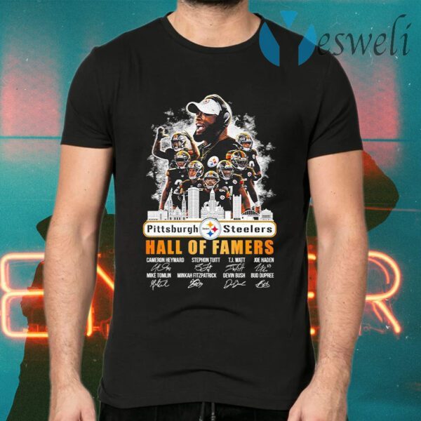 Pittsburgh Steelers Hall Of Famers Player Signatures 2020 T-Shirts