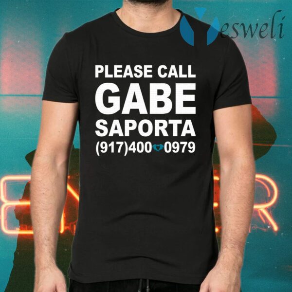 Please Call Gabe Saporta T-Shirts