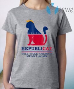 Republicat Will Make America Meowt Again Cat Lovers T-Shirt