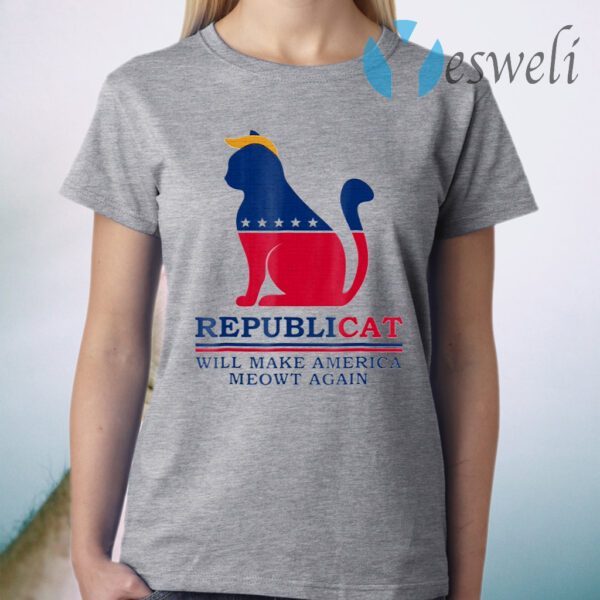 Republicat Will Make America Meowt Again Cat Lovers T-Shirt