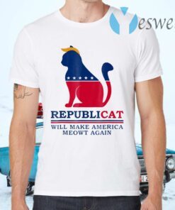 Republicat Will Make America Meowt Again Cat Lovers T-Shirts