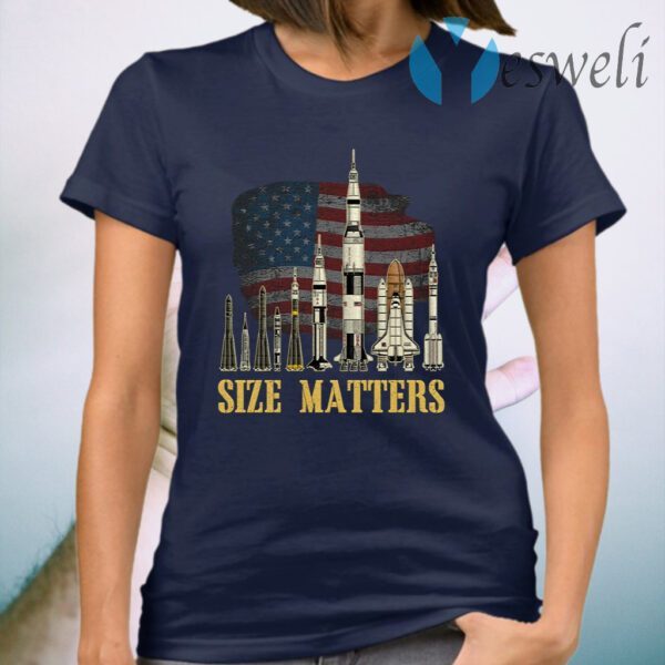 Rocket Size Matters Vintage Retro T-Shirt