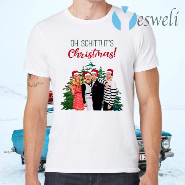 Schitt’s Creek Characters Oh Schitt It’s Christmas T-Shirts