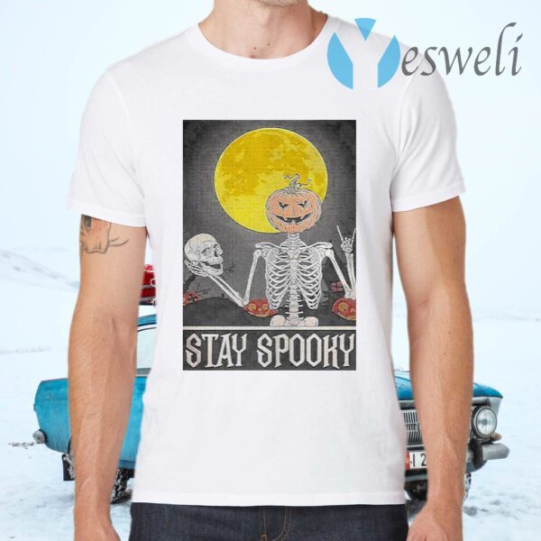 Skeleton Stay Spooky Halloween T-Shirts