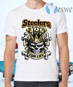 Skull Pittsburgh Steelers king for life T-Shirts