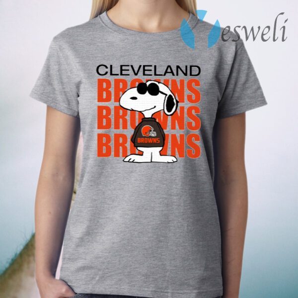 Snoopy Cleveland Browns Browns Browns T-Shirt