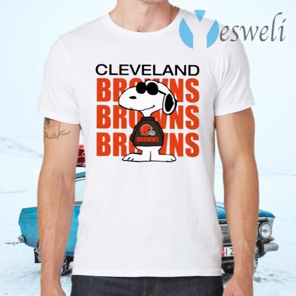 Snoopy Cleveland Browns Browns Browns T-Shirts