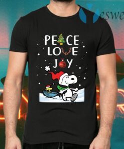 Snoopy Peace Love Joy Christmas T-Shirts