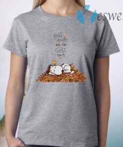 Snoopy and Woodstock fall says are the best days T-Shirt