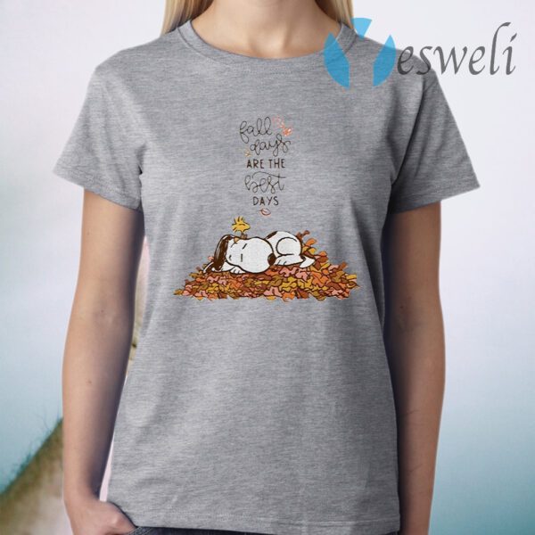 Snoopy and Woodstock fall says are the best days T-Shirt