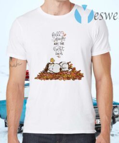 Snoopy and Woodstock fall says are the best days T-Shirts