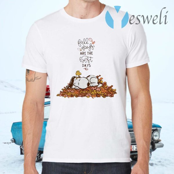 Snoopy and Woodstock fall says are the best days T-Shirts