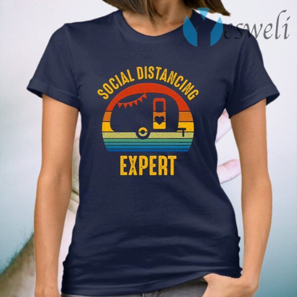 Social Distancing Expert Camping T-Shirt