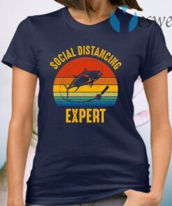 Social Distancing Expert Fishing T-Shirt