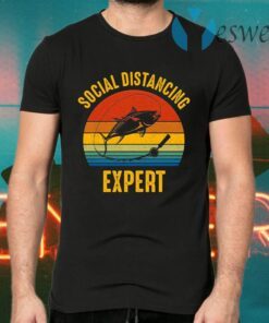 Social Distancing Expert Fishing T-Shirts