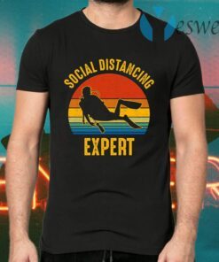 Social Distancing Expert Scuba Diving T-Shirts