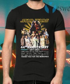 Star Wars 44th anniversary 1977 2021 thank you for the memories signatures T-Shirts