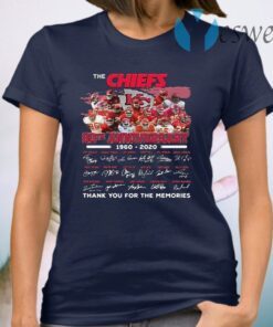 The Chiefs 60th anniversary 1960-2020 Signatures Patrick Mahomes T-Shirt