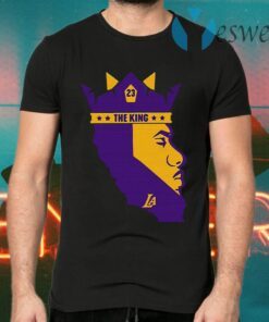 The King Los Angeles Lakers 23 Lebron James T-Shirts