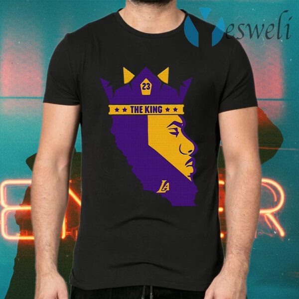 The King Los Angeles Lakers 23 Lebron James T-Shirts