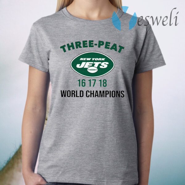 Three Peat New York Jets Champions T-Shirt