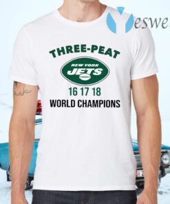 Three Peat New York Jets Champions T-Shirts