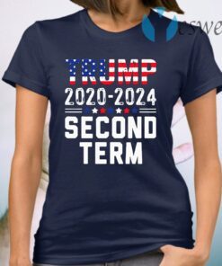 Trump 2020-2024 Second Term American Flag T-Shirt