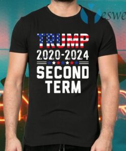 Trump 2020-2024 Second Term American Flag T-Shirts