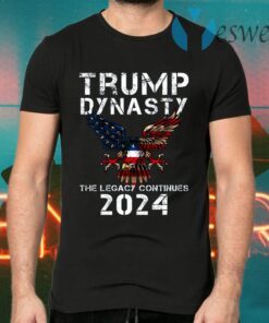 Trump Dynasty The Legacy Continues 2024 American Flag T-Shirts