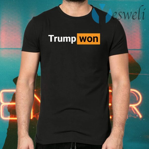 Trump Won Donald Trump 4 More Years Vote Trump Republican Gift T-Shirts