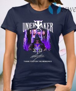 Undertaker 30 thank you for the memories signature T-Shirt