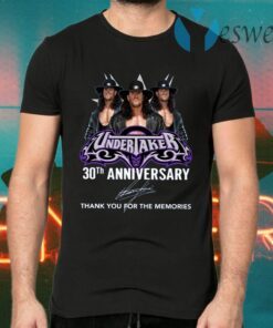 Undertaker 30th Anniversary Thank You For The Memories T-Shirts