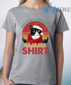 Vintage This My Christmas Pajama Cat Lover T-Shirt