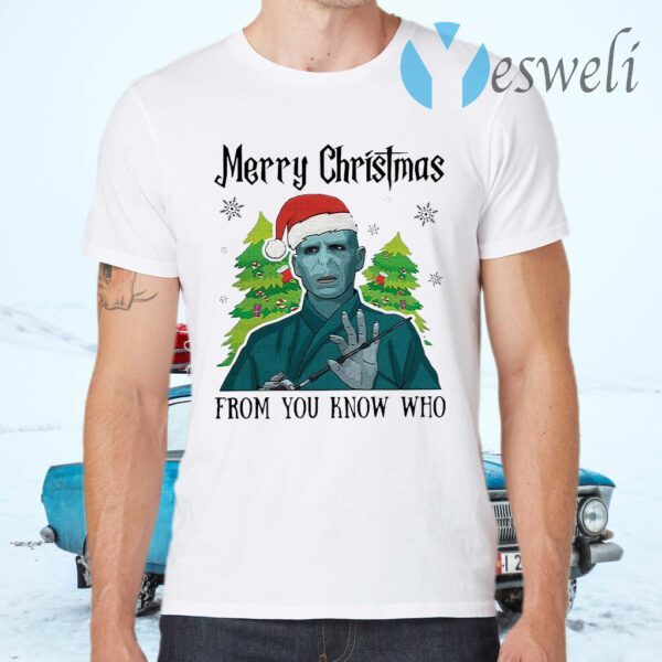 Voldemort Hat Santa Merry Christmas From You Know Who T-Shirts