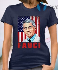 We Trust In Science Dr Fauci Vintage American Flag T-Shirt