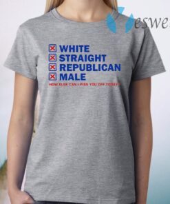 White Straight Republican Male Funny T-Shirt