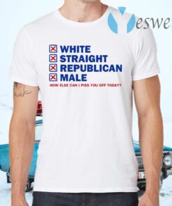 White Straight Republican Male Funny T-Shirts