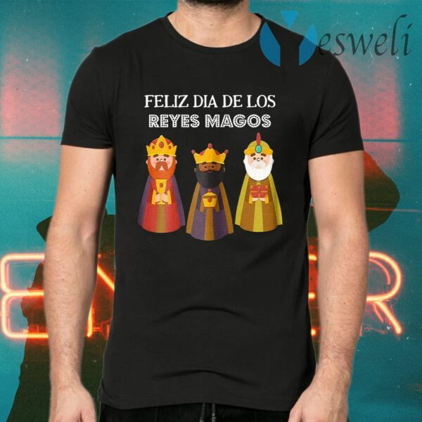 Womens Feliz Dia De Reyes Dia De Los Reyes Magos Three Kings Day T-Shirts