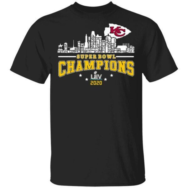 Kansas City Chiefs Player Name Super Bowl Champions 2020 Name T-Shirt