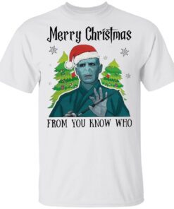 Voldemort Hat Santa Merry Christmas From You Know Who T-Shirt