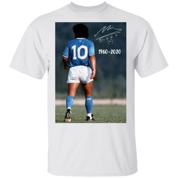 10 Diego Maradona 1960 2020 Signature T-Shirt