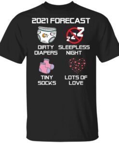 2021 Forecast Baby Expecting Pregnancy Announcement Gift T-Shirt