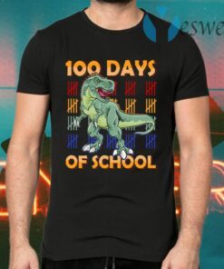 100 Days Of School Dinasour Youth T-Shirts