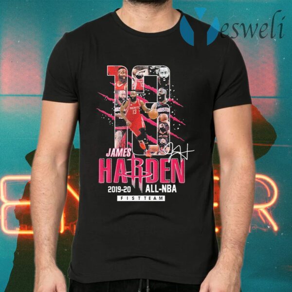 13 James Harden Rockets 2019 2020 all NBA fistteam signature T-Shirts