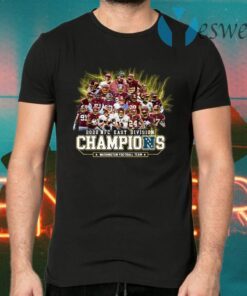 2020 Nfc East Division Champions Washington Football Team Signatures T-Shirts