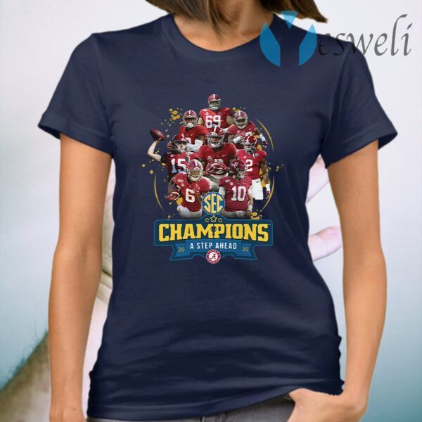 Alabama Crimson Tide SEC Champions a step ahead 2020 T-Shirt