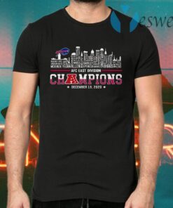 Awesome Buffalo Bills AFC East Division Champions 2020 Name Players T-Shirts