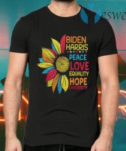 Biden Harris 2021 Peace Love Equality Hope Diversity T-Shirts