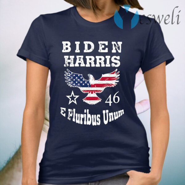 Biden Harris E Pluribus Unum 2021 Inauguration Eagle American Flag T-Shirt